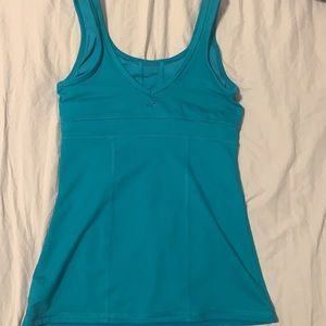 turquoise fitted top
